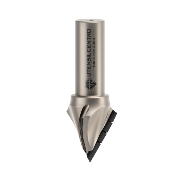 "V" grooving diamond router cutter