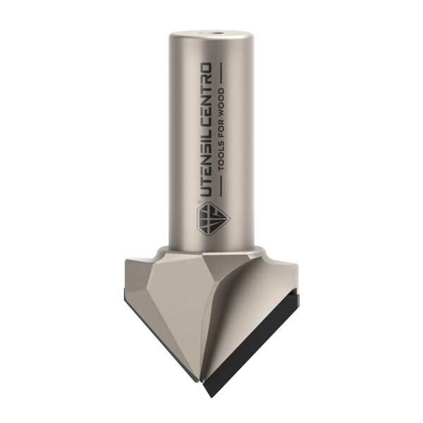 "V" grooving diamond router cutter for folding