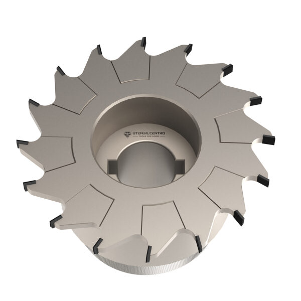 Adjustable diamond grooving cutter with ring nut