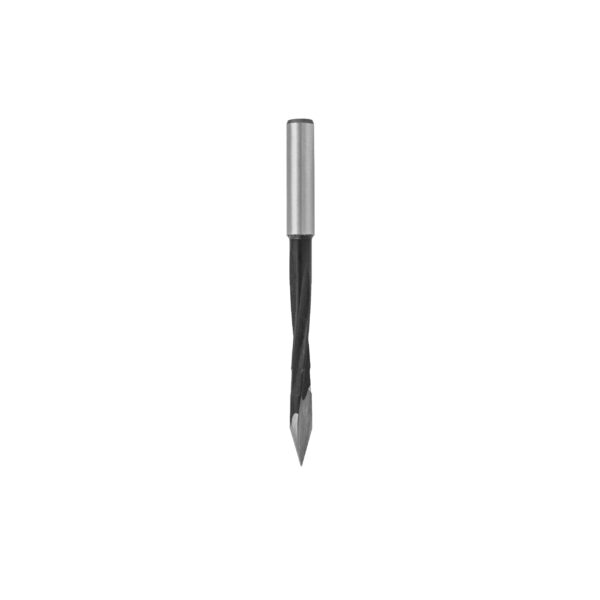 HW 4 flutes dowel drill with Ø 8 shank for through holes