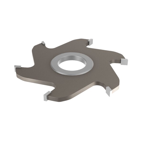 HW Grooving cutter with straight cutting edges