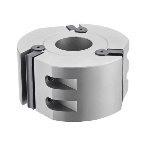 Cutterhead with profiled knives for multiprofile